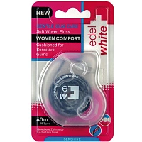 Зубная нить Edel white Soft Woven Floss вощеная, 40м