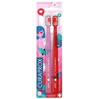 2 зубные щетки CURAPROX 5460 Ultrasoft Duo Love 2021 - изображение 4