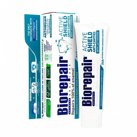 Зубная паста Biorepair Active Shield, 75 мл - изображение 1