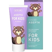Детская зубная паста Асепта Kids со вкусом бабл-гам (от 4 до 8 лет), 50 мл