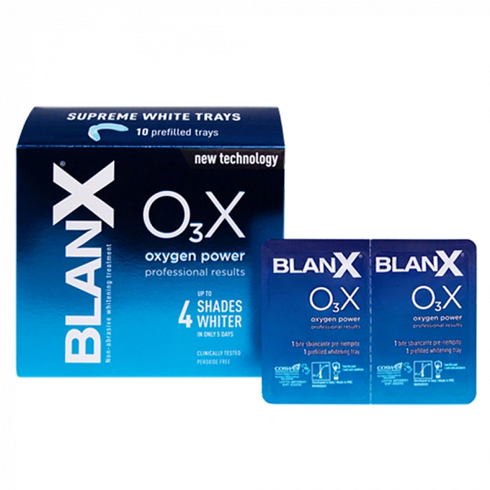 Отбеливающие капы BlanX O₃X Supreme White Trays Сила кислорода