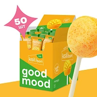 Леденец на палочке Ksilibon Bio Lollipop Манго, 50 шт