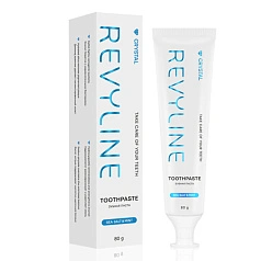 Зубная паста Revyline Crystal Морская соль и мята, 80 г