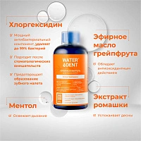 Ополаскиватель Waterdent Хлоргексидин 0,05% (грейпфрут), 500 мл