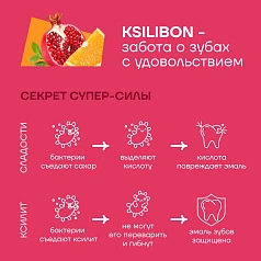 Леденец на палочке Ksilibon Bio Lollipop Гранат, Апельсин, Мята, 5 шт