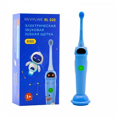 Электрическая зубная щетка Revyline RL 020 Kids Синяя - изображение 1