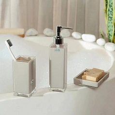 Стакан для зубных щёток Fresh Code, Глянцевый тауп