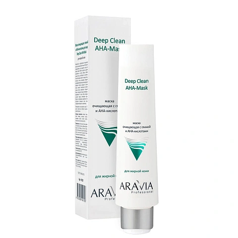 Маска для лица очищающая с глиной и АНА-кислотами ARAVIA Professional - изображение 1