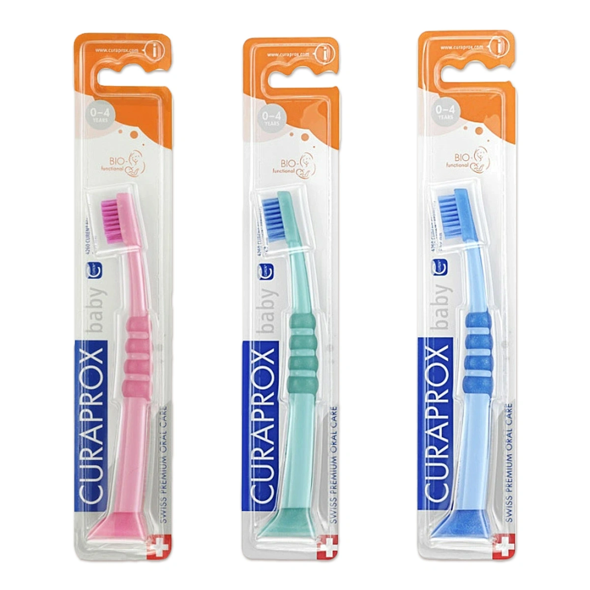 Детская зубная щетка Curaprox Curakid Baby (от 0 до 4 лет)
