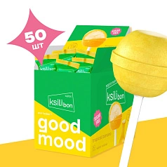 Леденец на палочке Ksilibon Lollipop Банан, 50 шт.