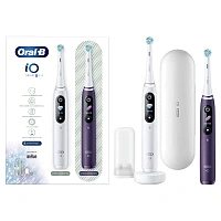 Набор из двух электрических зубных щеток Oral-B iO 8 Duo Violet Ametrine, White Alabaster - изображение 5