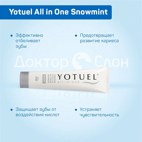 Зубная паста Yotuel All in One Snowmint Снежная мята, 75 мл - изображение 3