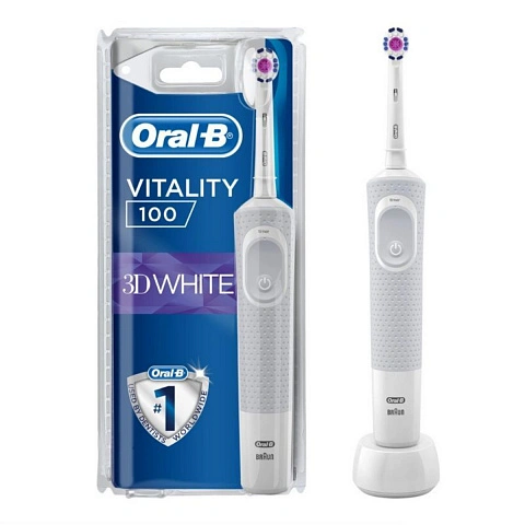 Электрическая зубная щетка Oral-B Vitality 100 3D White D100.413.1 - изображение 1