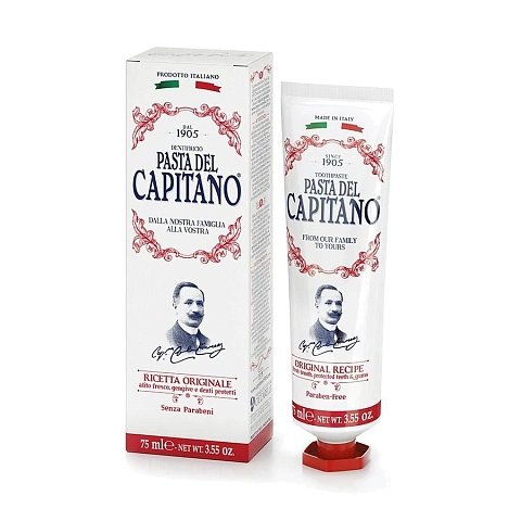 Зубная паста Pasta Del Capitano Original Recipe (оригинальный рецепт), 75 мл - изображение 1