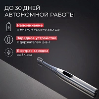 Электрическая зубная щетка Oclean X Pro Digital серебряная - изображение 7