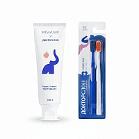  Набор из Зубной щетки и Зубной пасты Revyline x Доктор Слон