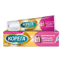 Крем для фиксации протезов КОРЕГА Максимальная фиксация + комфорт, 40г - изображение 1