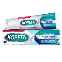 Крем для фиксации протезов КОРЕГА Экстра сильный мятный, 40г - изображение 1