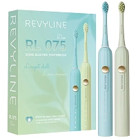 Набор из 2 электрических зубных щеток Revyline RL 075 DUO Limpet shell + Lime cream - изображение 1
