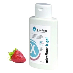 Детский укрепляющий гель Mirafluor  0,615% клубника, 250 мл