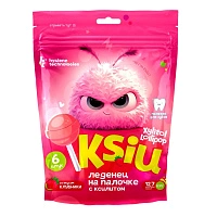 Леденец на палочке Xylitol Lollipop Клубника Ksiu, 6 шт - изображение 1