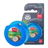 Вощеная нить Splat Dental Floss с кокосом, 40 м - изображение 1