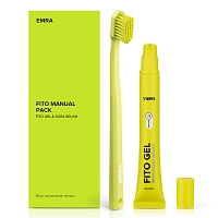 Набор EMRA зубная паста-гель Fito Gel + зубная щетка Sora - изображение 1