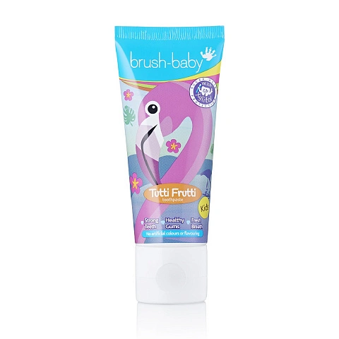 Зубная паста Brush-Baby Мультифрукт (от 3 до 6 лет), Фламинго, 50 мл - изображение 1