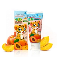 Детская зубная паста Clean Baby персик (от 0 до 2 лет), 50 мл