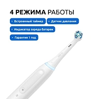 Электрическая зубная щётка Oral-B iO Series 4 iOG4.1B6.2DK White + дорожный чехол - изображение 4