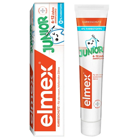 Зубная паста Colgate Elmex Junior 6-12 лет, 75 мл - изображение 1