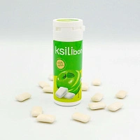 Жевательная резинка Ksilibon Gum Зеленое яблоко, 30 шт