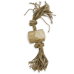 Бочонок на веревке для собак COFFEE WOOD, 25 см