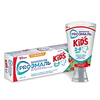 Зубная паста Sensodyne PROЭмаль kids клубничный коктейль, 50 мл