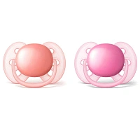 Соска-пустышка Philips AVENT Ultra Soft 0-6мес (2 шт) SCF212/20 - изображение 1