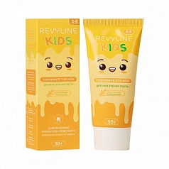 Зубная паста Revyline Kids со вкусом ванили (с 3 до 6 лет), 50 гр