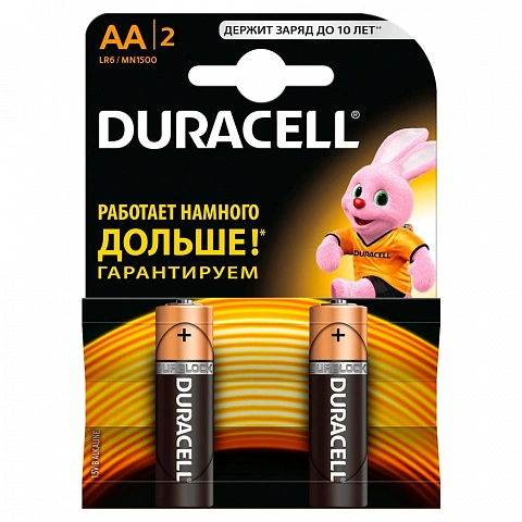 Батарейки DURACELL AA (2 шт) - изображение 1