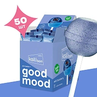Леденец на палочке Ksilibon Lollipop Голубика, 50 шт.