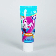 Зубная паста Brush-Baby Мультифрукт (от 3 до 6 лет), Фламинго, 50 мл
