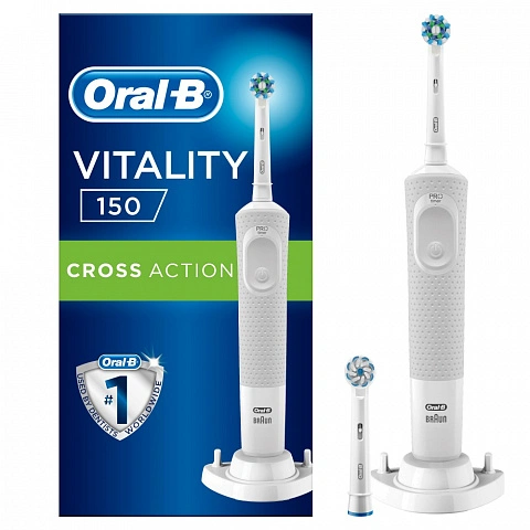 Электрическая зубная щетка Oral-B Vitality D150/D100.424.1 (Белая) - изображение 1