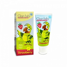 Зубная паста Clean Baby клубника (от 0 до 3 лет), 50 мл