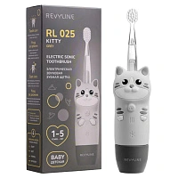 Электрическая зубная щетка Revyline RL 025 Baby Kitty, Grey - изображение 1
