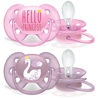 Соска-пустышка Philips AVENT Ultra Soft 6-18мес (2 шт) с рисунком SCF223/02 - изображение 2