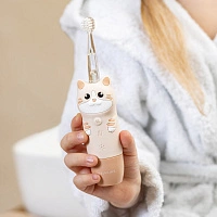 Электрическая зубная щетка Revyline RL 025 Baby Kitty, Beige - изображение 4