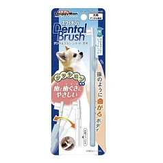 Зубная щетка с подвижным корпусом для миниатюрных пород