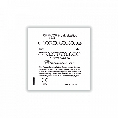 Резиновая тяга для брекетов Бурундук 3,18 мм, 100 гр., средне-сильные - изображение 2