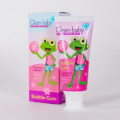 Зубная паста Clean Baby Bubble Gum (от 3 до 6 лет), 50 мл