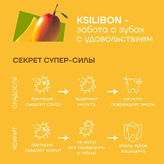 Леденец на палочке Ksilibon Bio Lollipop Манго, 10 шт