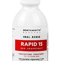 Ополаскиватель MontCarotte RAPID15 Красный грейпфрут, хлоргексидин 0,15% 200 мл - изображение 2