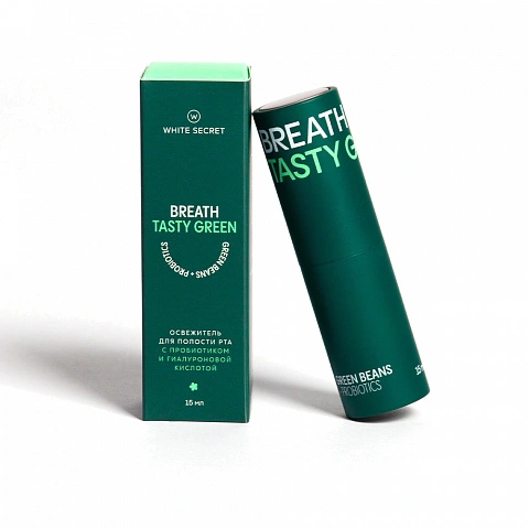Дентальный парфюм White secret  Breath Tasty Green, 15 мл - изображение 1